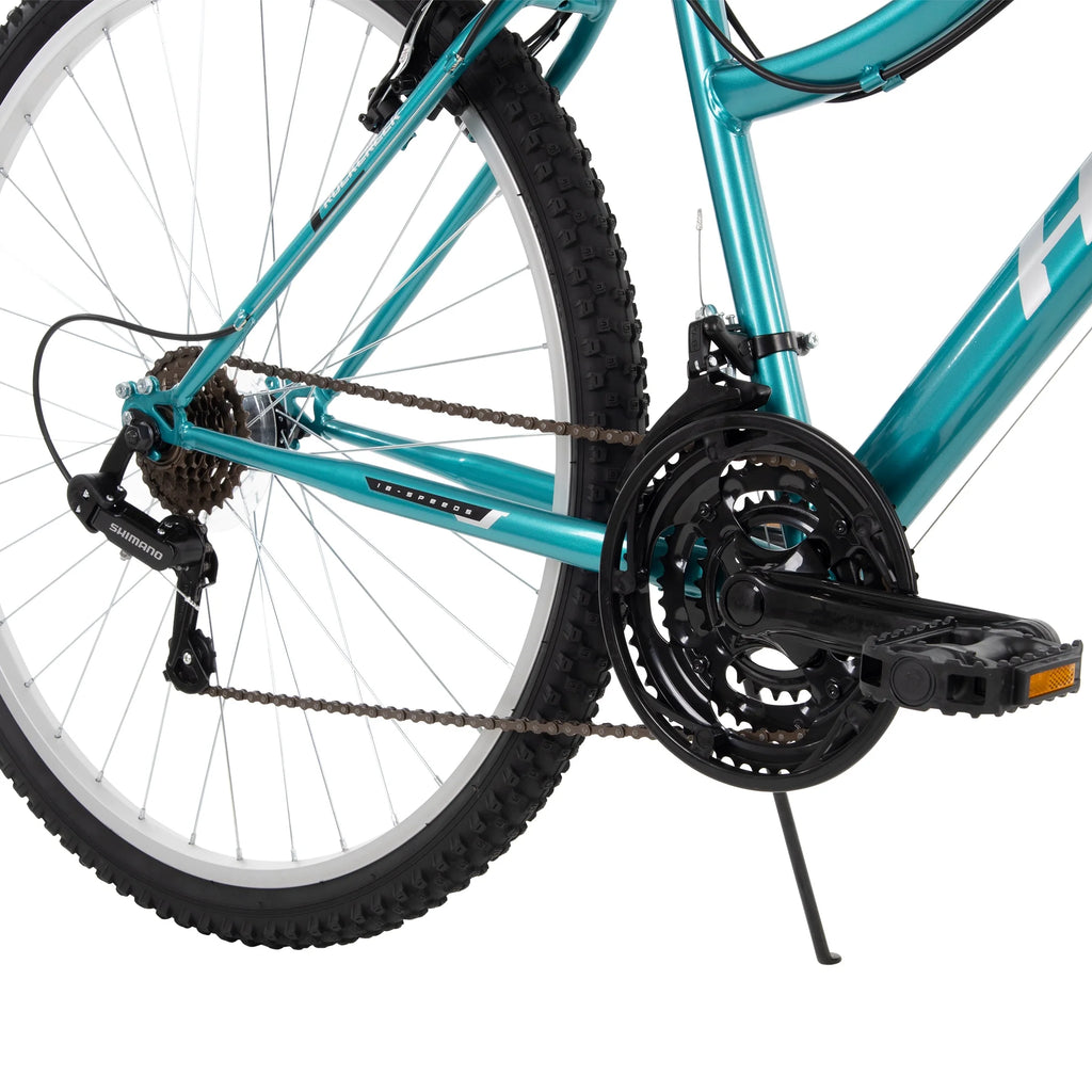 Vélo tout-terrain Huffy 29 Rock Creek, pour cyclistes de 1,52 m et plus, Bleu, Adulte, Femme