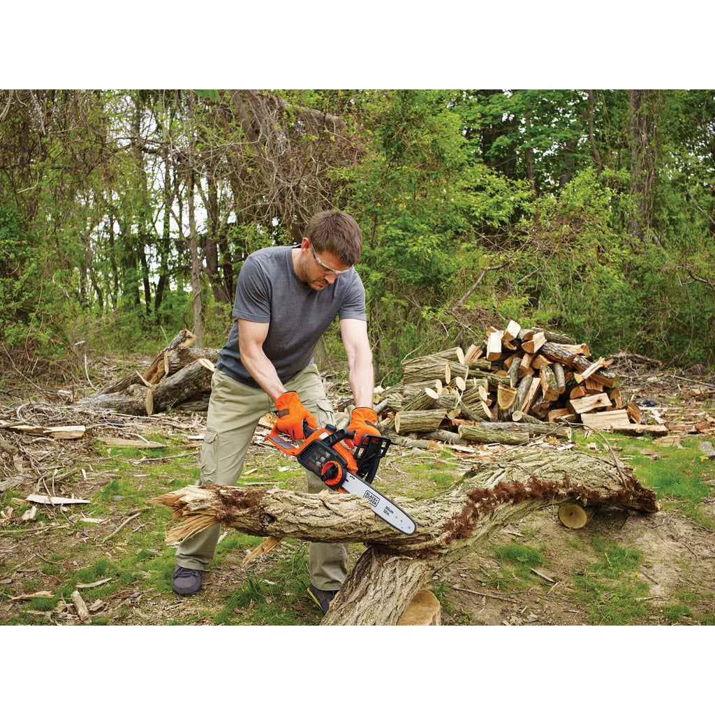 BLACK+DECKER 40V MAX Tronçonneuse sans fil, 12 pouces, Batterie et Chargeur inclus