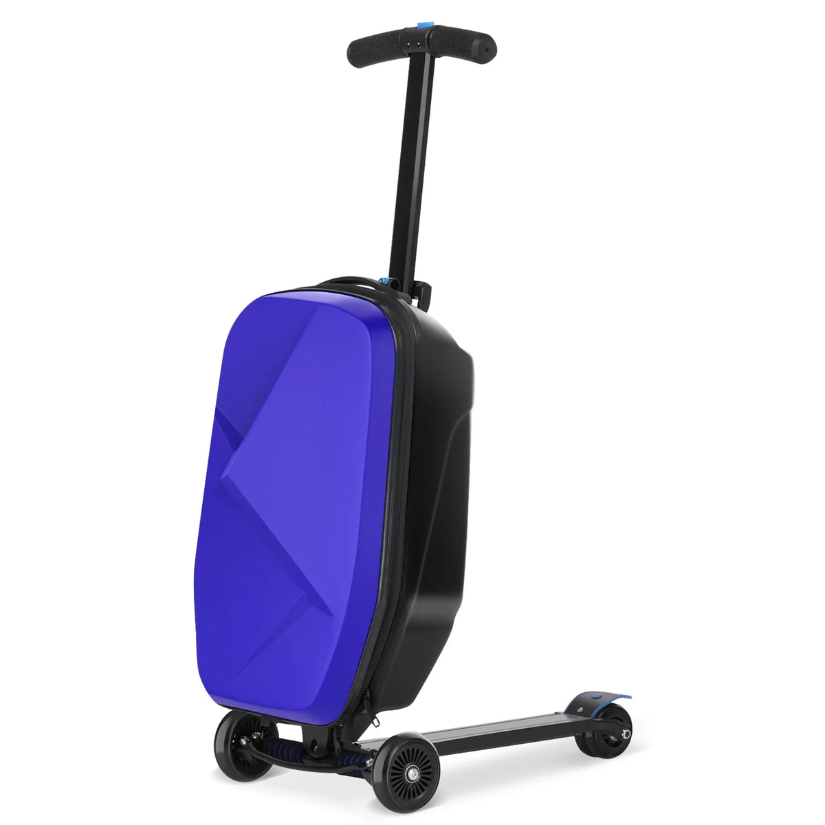 Valise à roulettes Advwin pour enfants et adultes, valise rigide sur laquelle les enfants de 4 à 15 ans peuvent rouler, bagage cabine multifonction léger et pliable avec roulettes, pour enfants et adolescents, rose