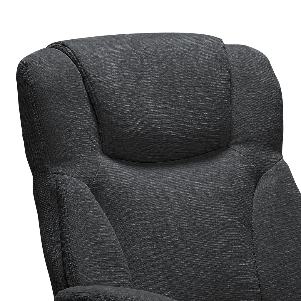 Chaise de bureau Serta Connor en microfibre gris clair