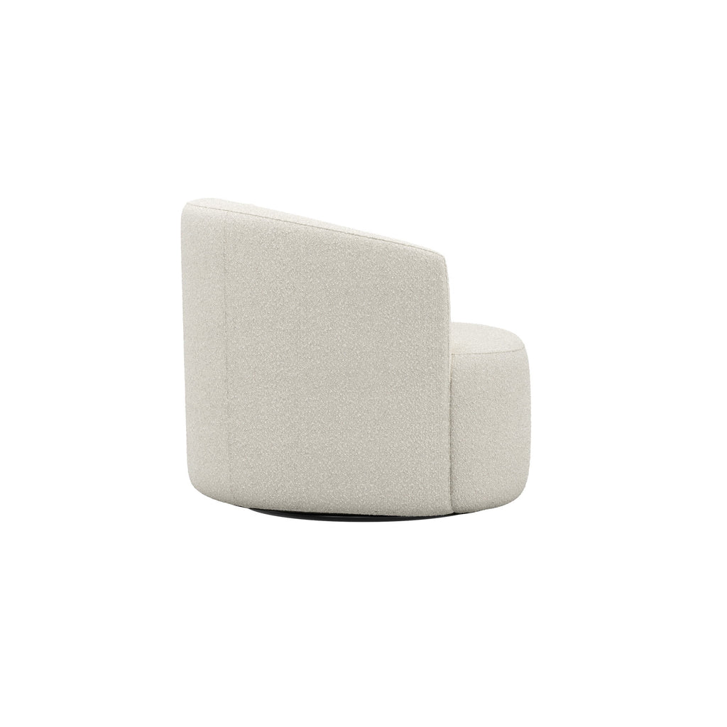 Fauteuil d'appoint pivotant en bouclé Mainstays, taupe