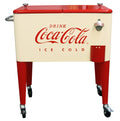 Leigh Country Série Coca-Cola sous licence CP 98111 Glacière d'extérieur en métal de 60 Qt pour terrasse