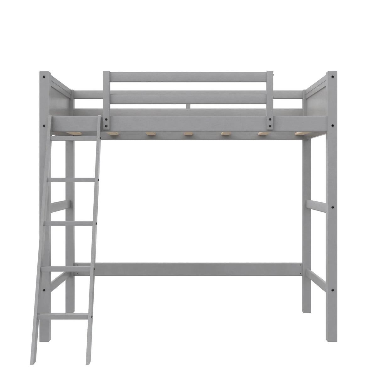 Lit mezzanine simple Your Zone Kiarah avec échelle, blanc