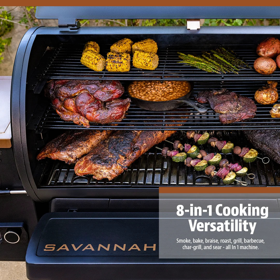 Barbecue à granulés connecté Pit Boss 1500 Savannah - Édition Onyx avec Wi-Fi ? - PB1500NXW