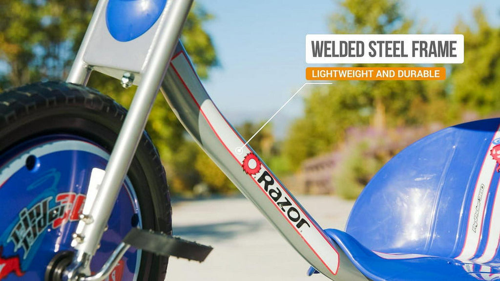 Razor RipRider 360 Drift Trike - Bleu. Roue avant de 16¡å. Véhicule à 3 roues. Tricycle pour enfant de 5 ans et plus