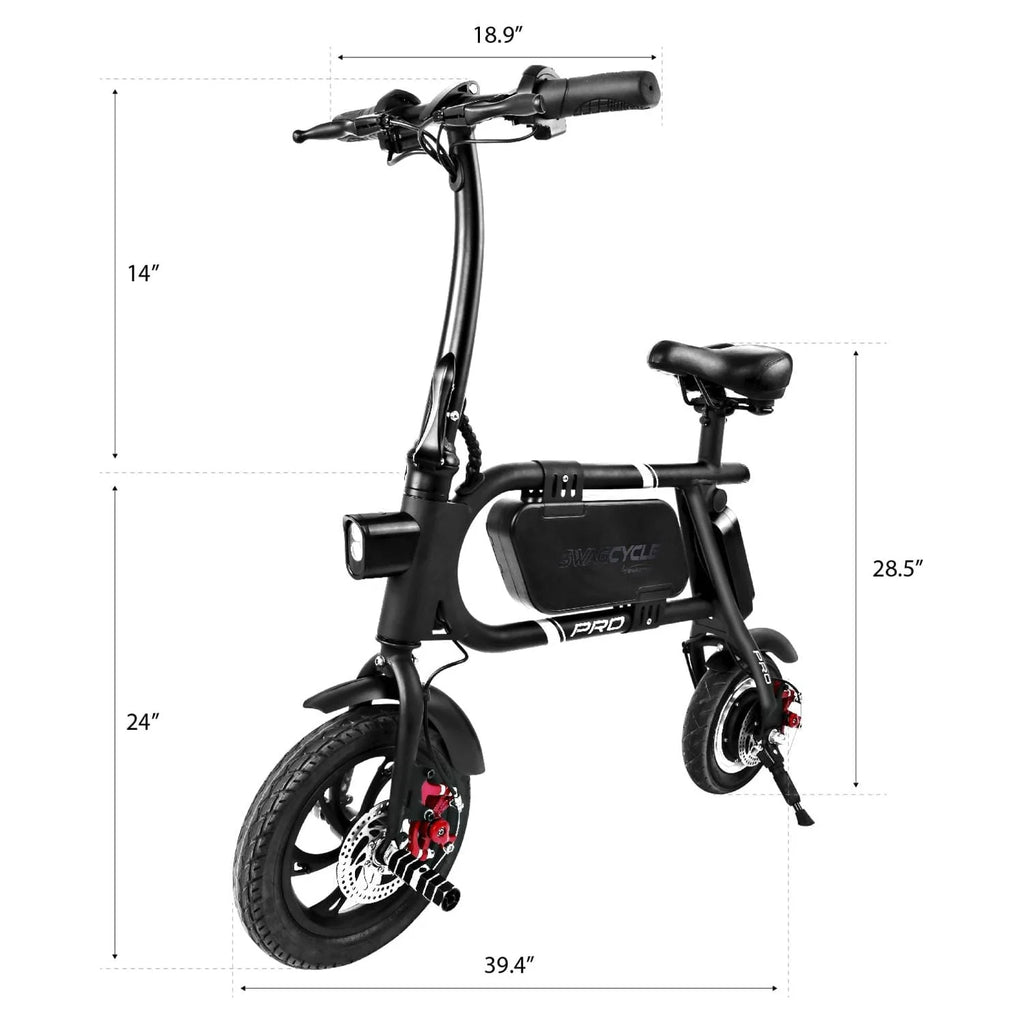 Trottinette électrique Swagtron Swag cycle Pro sans pédales pour conducteur