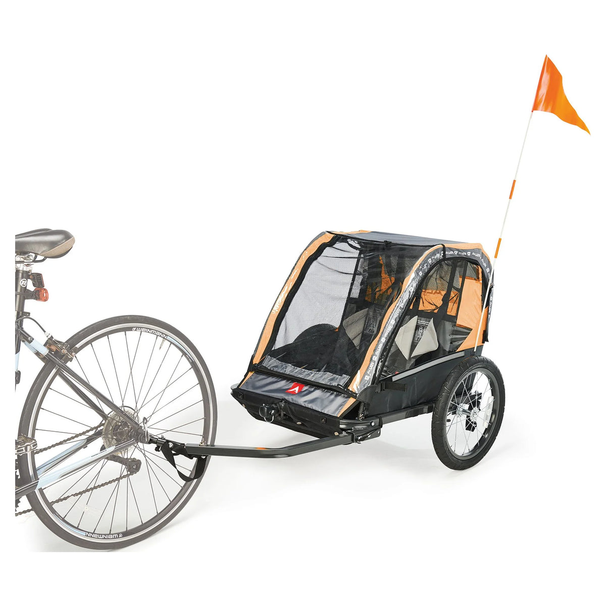Remorque de vélo et poussette pour 2 enfants Allen Sports Deluxe, modèle AS2, verte