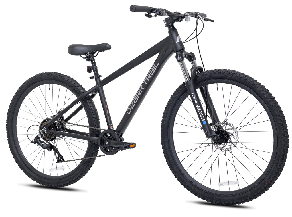 Vélo tout-terrain Ozark Trail 27.5 Vibe, Cadre petit, Convient aux cyclistes de 1,52 m à 1,68 m, Noir, Adulte, Unisexe