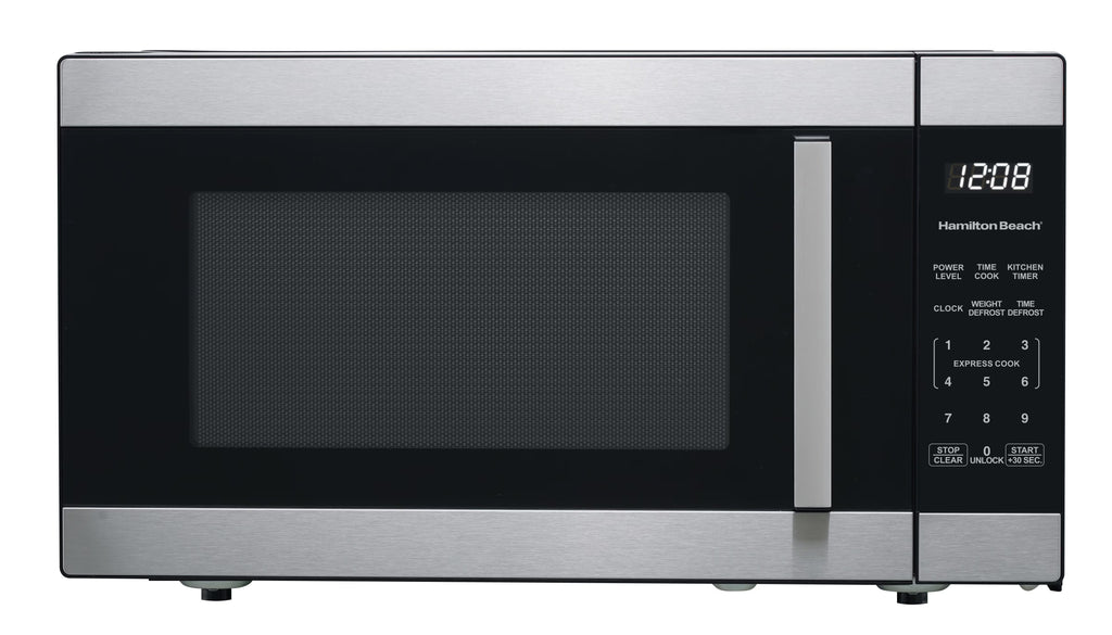 Four micro-ondes de comptoir Hamilton Beach de 1,6 pi³ avec cuisson par capteur, en acier inoxydable, neuf
