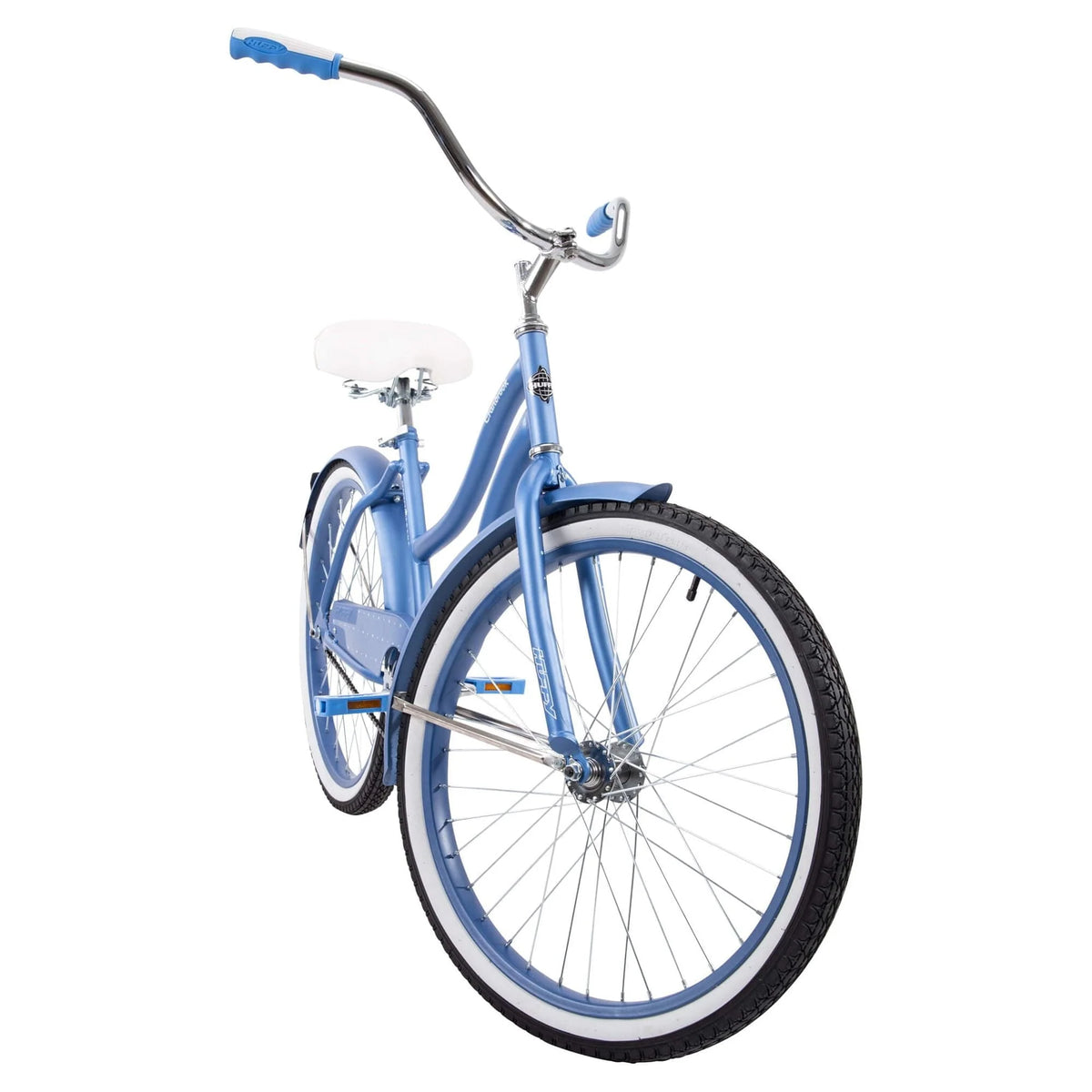 Vélo cruiser Huffy 24 Cranbrook pour fille avec cadre à ajustement parfait, 12 ans et plus, Pervenche
