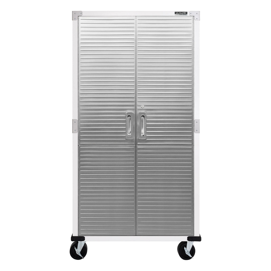 Seville Classics Classeur de rangement verrouillable à corps en acier UltraHD, unité d’étagères, 36 po l x 18 po P x 72 po H, granit