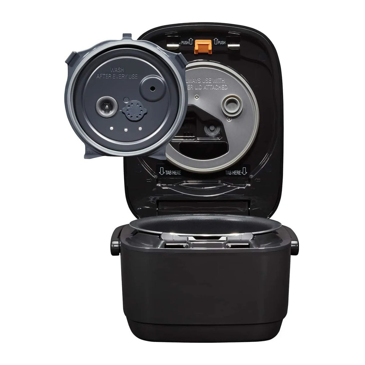 Cuiseur à riz à induction chauffante sous pression avec fonction maintien au chaud Zojirushi NW-JEC10BA, capacité de 5,5 tasses (noir)