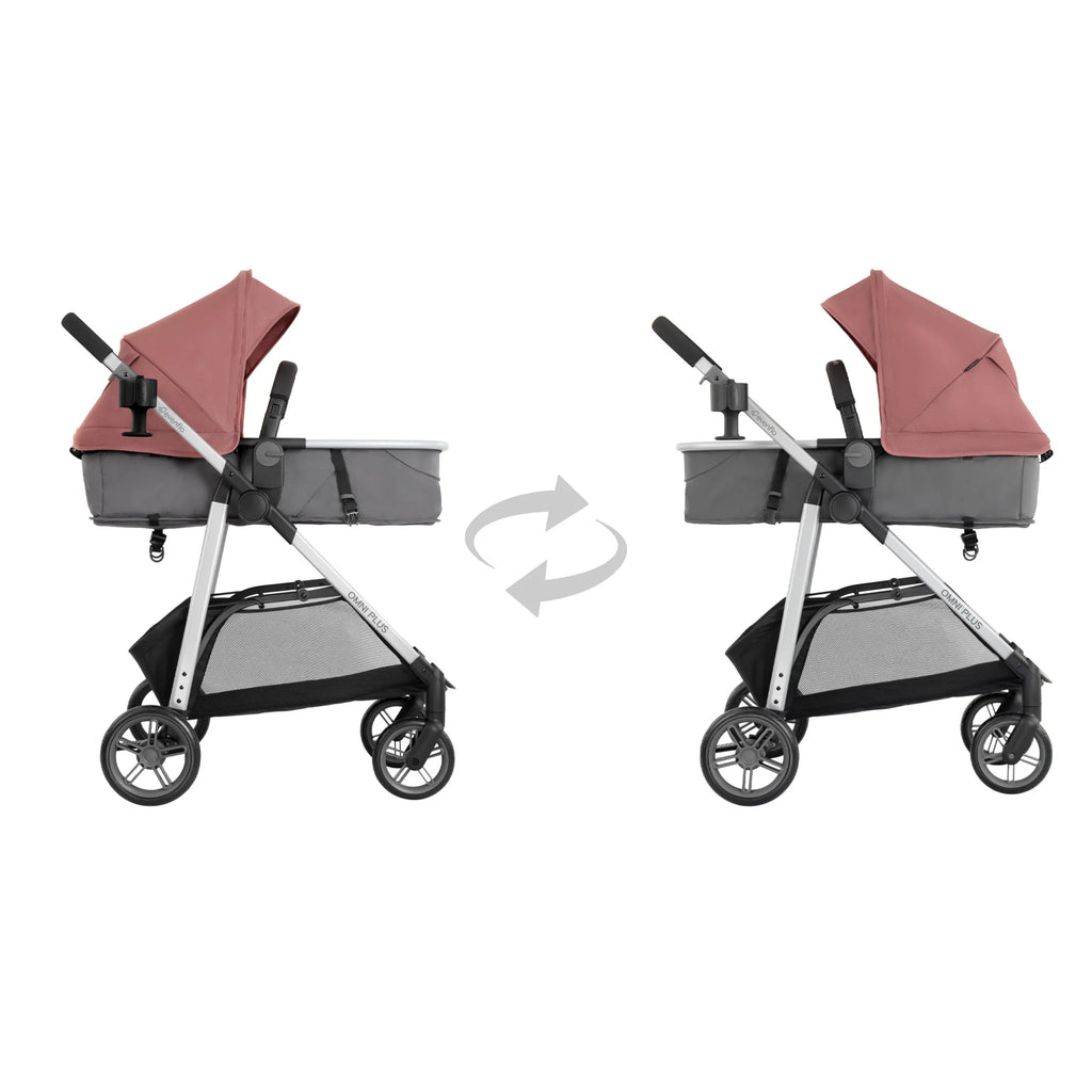 Système de voyage modulaire Evenflo Omni Plus avec siège auto pour bébé LiteMax Sport, gris Mylar, unisexe