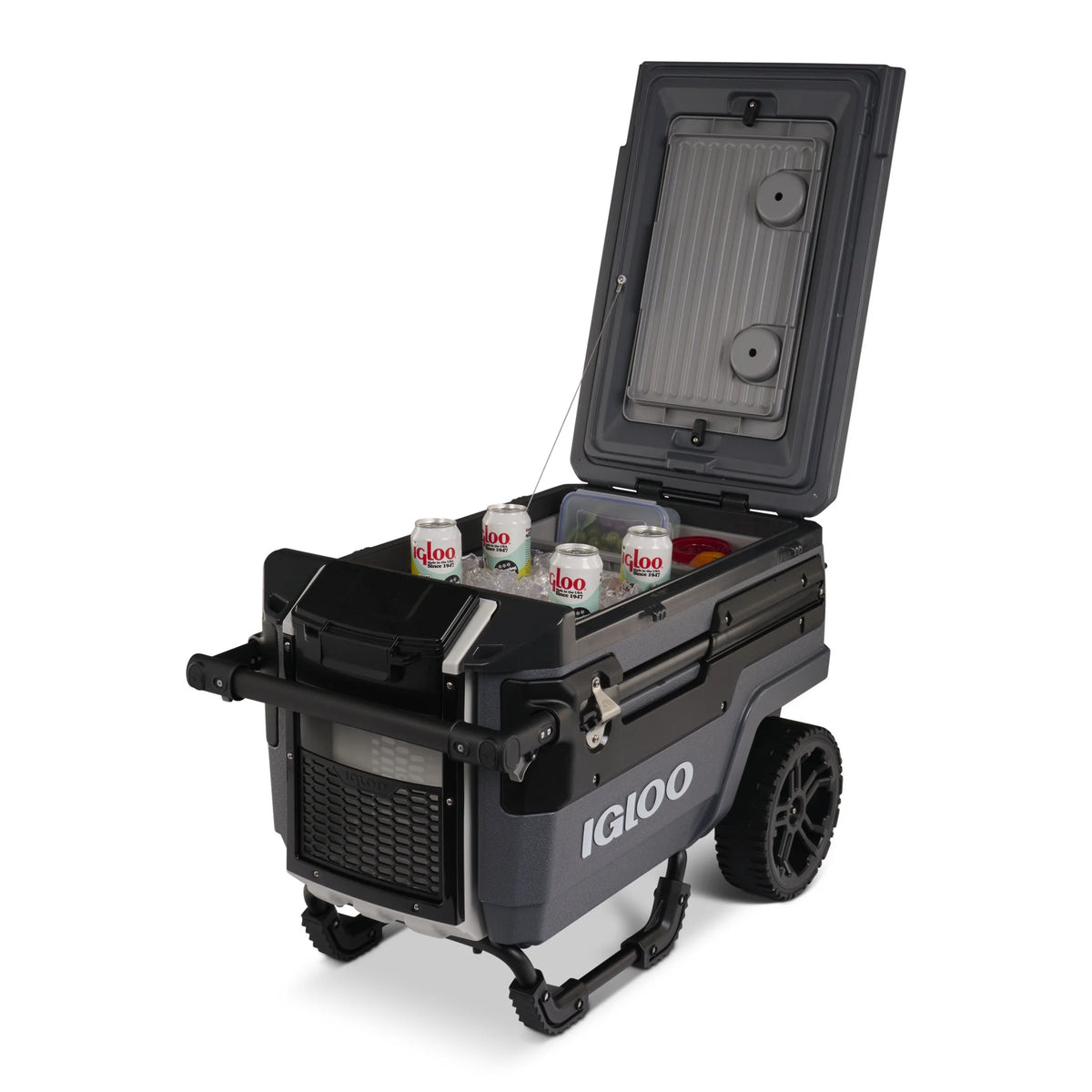 Glacière à roulettes Igloo Trailmate Journey 70 QT, Gris Carbonite