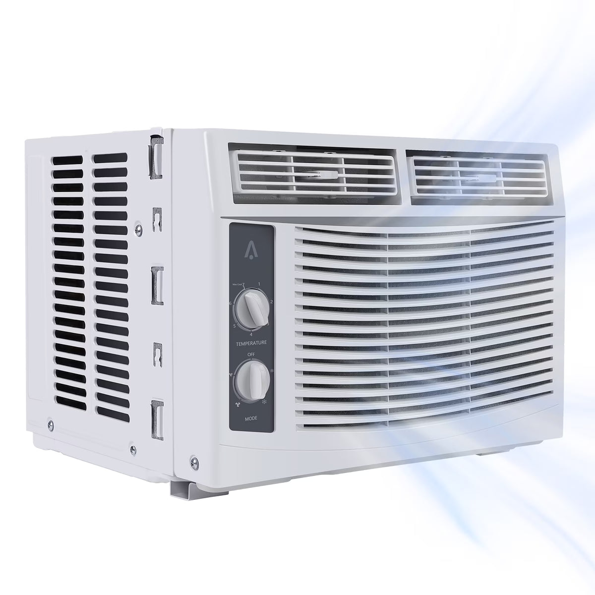 Climatiseur de fenêtre Danolapsi 5 000 BTU, unité de climatisation avec commandes mécaniques faciles à utiliser et filtre réutilisable, refroidissement efficace pour les petites surfaces, refroidit jusqu’à 150 pi², 110-115 V
