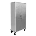 Seville Classics Classeur de rangement verrouillable à corps en acier UltraHD, unité d’étagères, 36 po l x 18 po P x 72 po H, granit