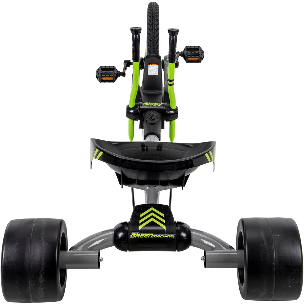 Tricycle Huffy Green Machine à 3 roues de 20 pouces, vert et gris
