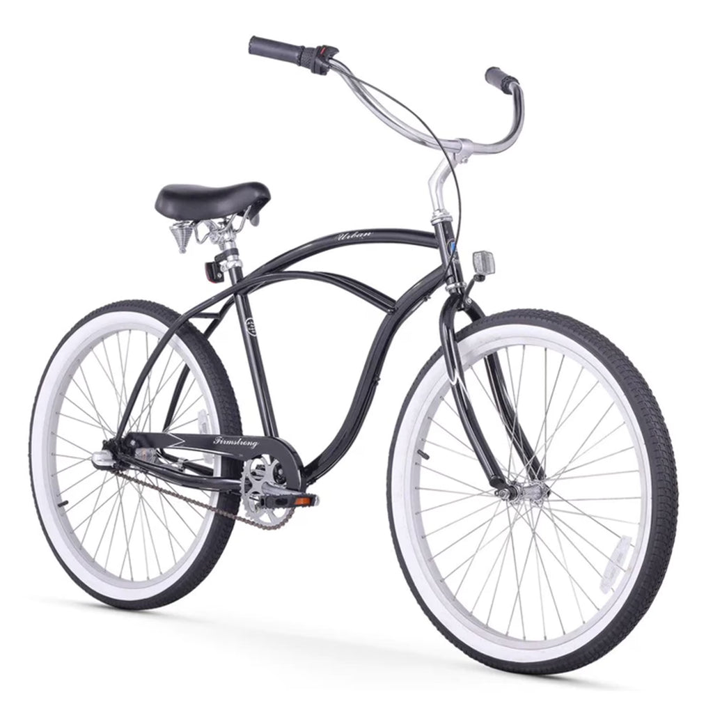Vélo de plage cruiser Firmstrong Urban Man pour homme, 26 pouces, 3 vitesses, noir