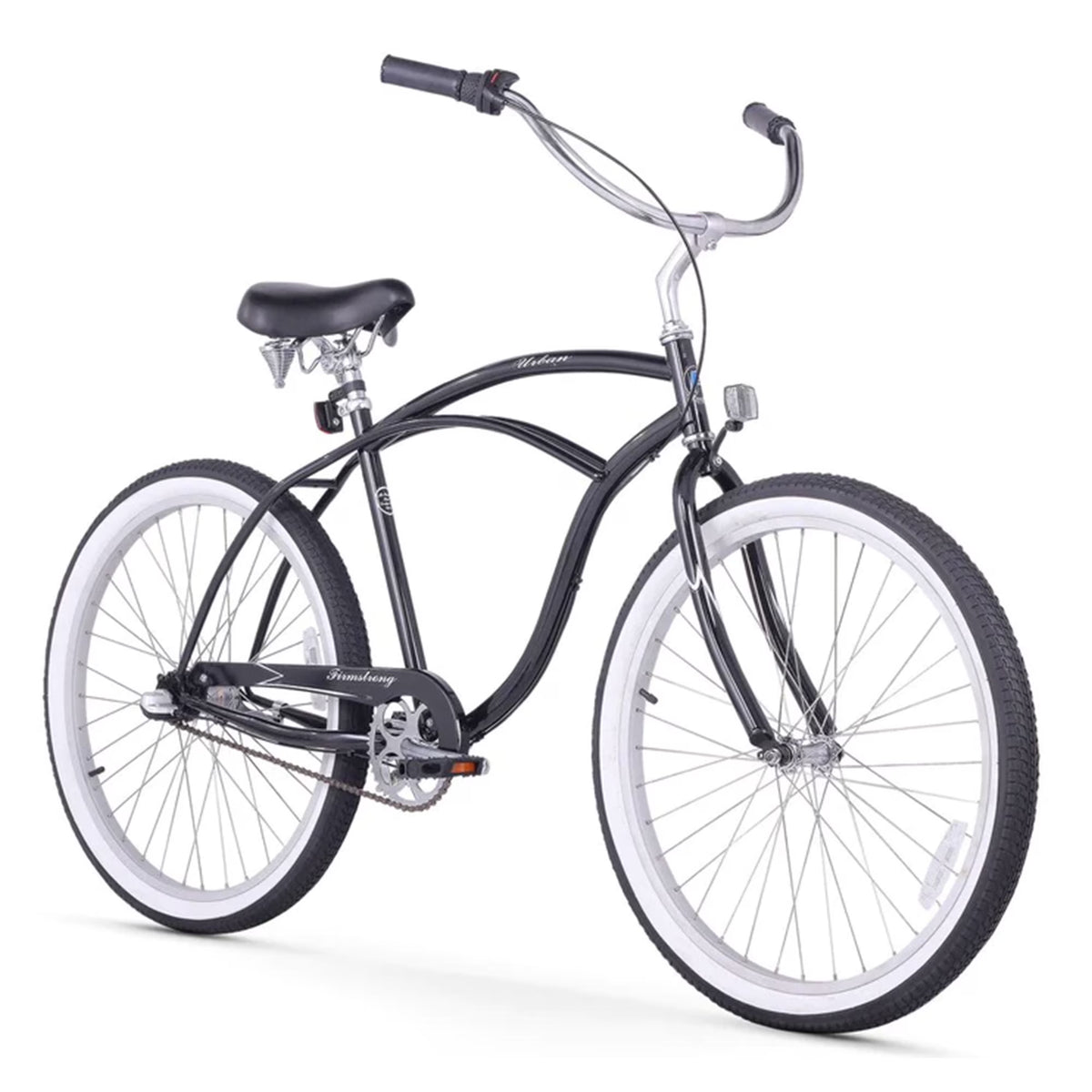 Vélo de plage cruiser Firmstrong Urban Man pour homme, 26 pouces, 3 vitesses, noir