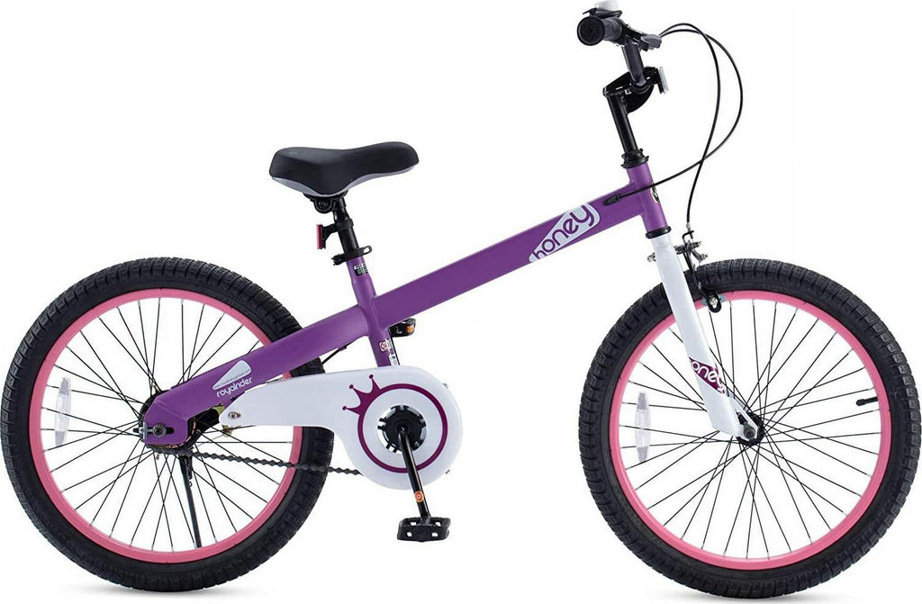 Vélo pour fille Royalbaby 20 pouces Hony, violet, avec béquille
