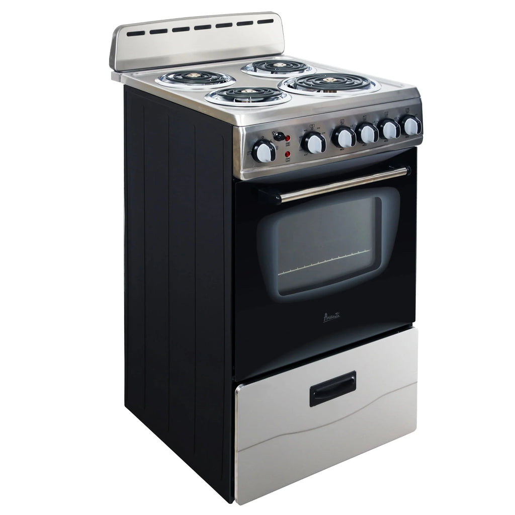 Cuisinière électrique Avanti 20 avec porte vitrée à cadre, en acier inoxydable (ERU200P3S)