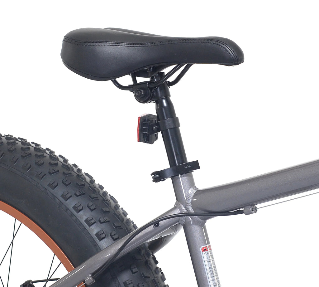 Vélo à pneus larges Ozark Trail, roues de 26 pouces, convient aux adolescents et aux adultes mesurant entre 1,58 m et 1,78 m, unisexe, gris