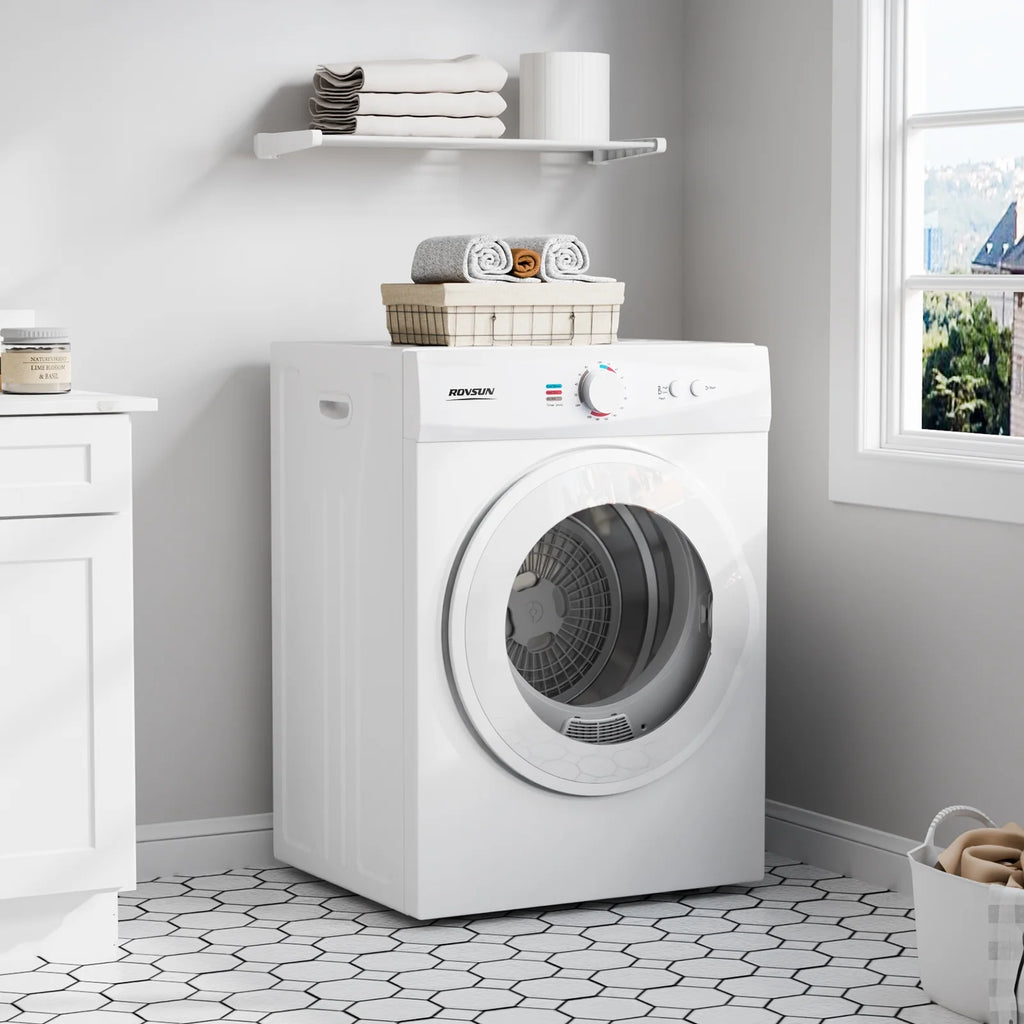Sèche-linge portable VINGLI de 1,8 pi³, sèche-linge à chargement frontal compact avec tambour en acier inoxydable pour appartement, maison ou résidence universitaire
