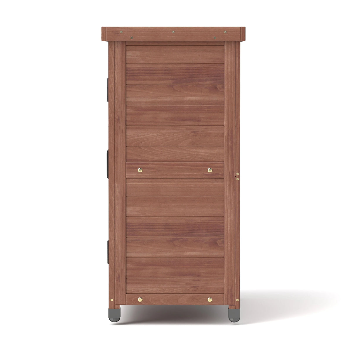 Armoire de rangement en bois d’extérieur et table de rempotage Funnil, mobilier de patio en bois résistant aux intempéries, poste de travail de jardin