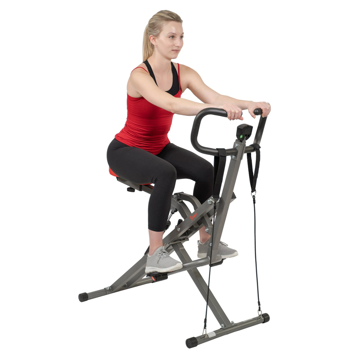 Sunny Health & Fitness Row-N-Ride PRO Appareil d’assistance aux squats pour un entraînement complet des fessiers, des cuisses et des jambes, SF-A020052