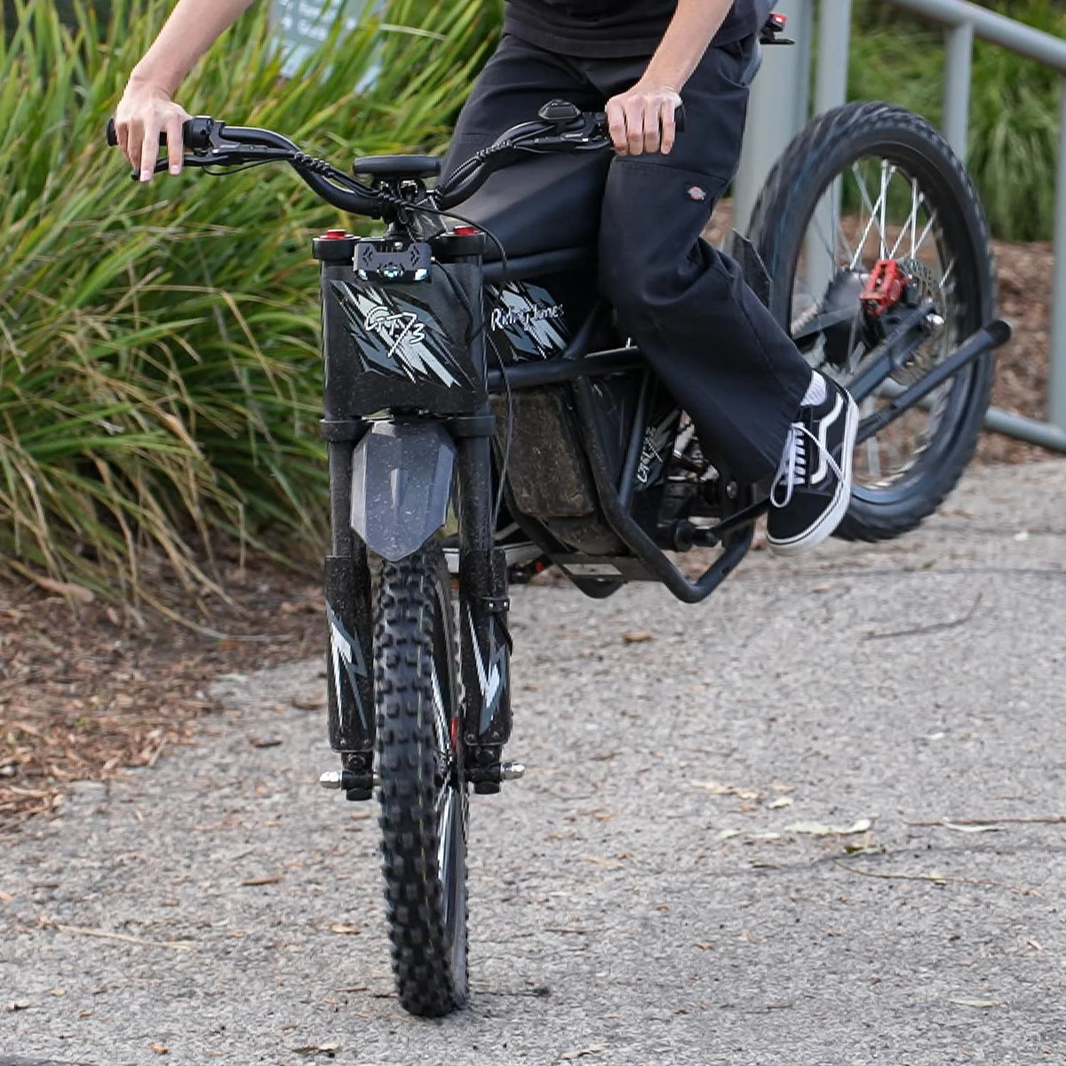 Riding'times GT73 Moto tout-terrain électrique pour adultes, 37 MPH 48V36.4AH 2400W 1747Wh Vélo électrique à double batterie, Autonomie de 85+ miles, Pneu de moto 25 Certifié UL2849, Suspension intégrale