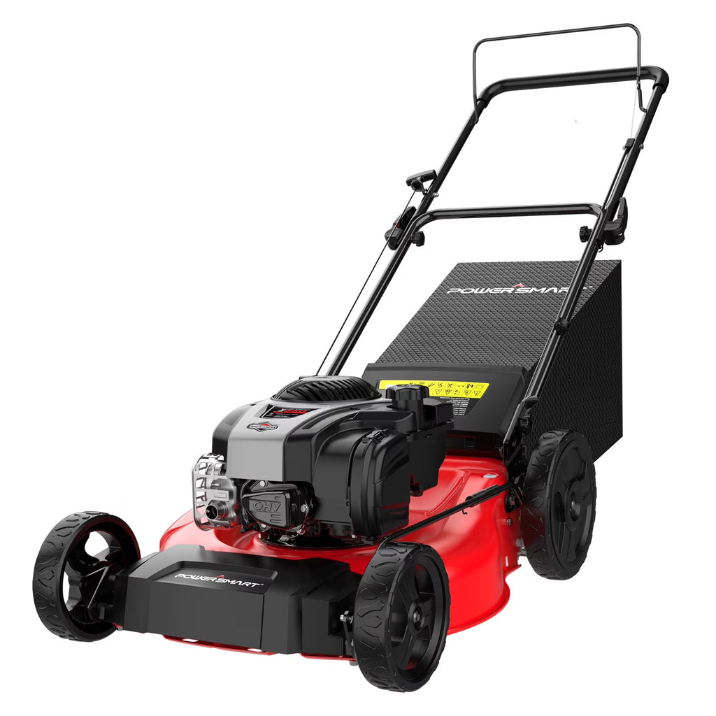 Tondeuse à gazon autotractée PowerSmart 21 pouces, moteur 4 temps B&S 140 cc, fonction 2-en-1 avec ramassage