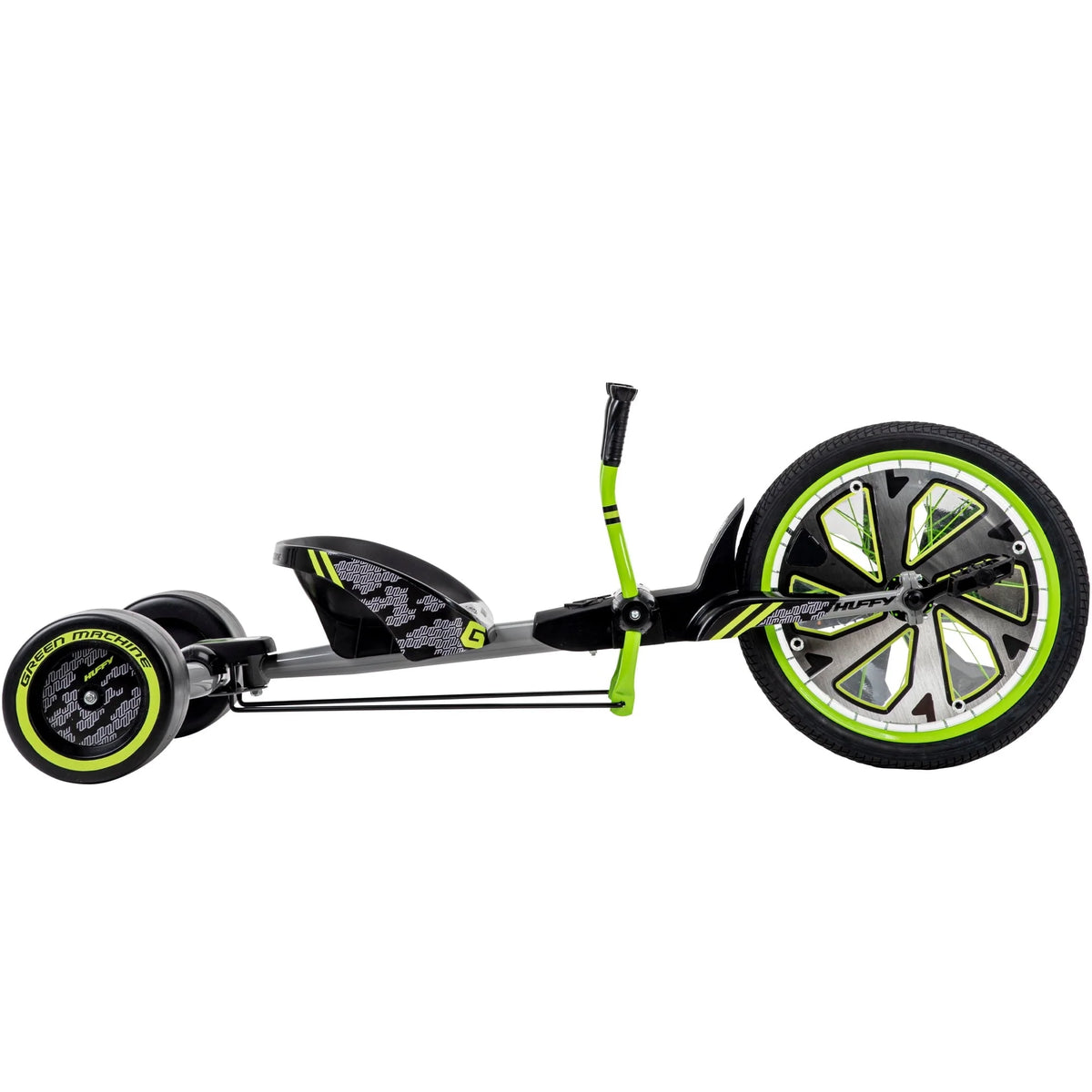 Tricycle Huffy Green Machine à 3 roues de 20 pouces, vert et gris