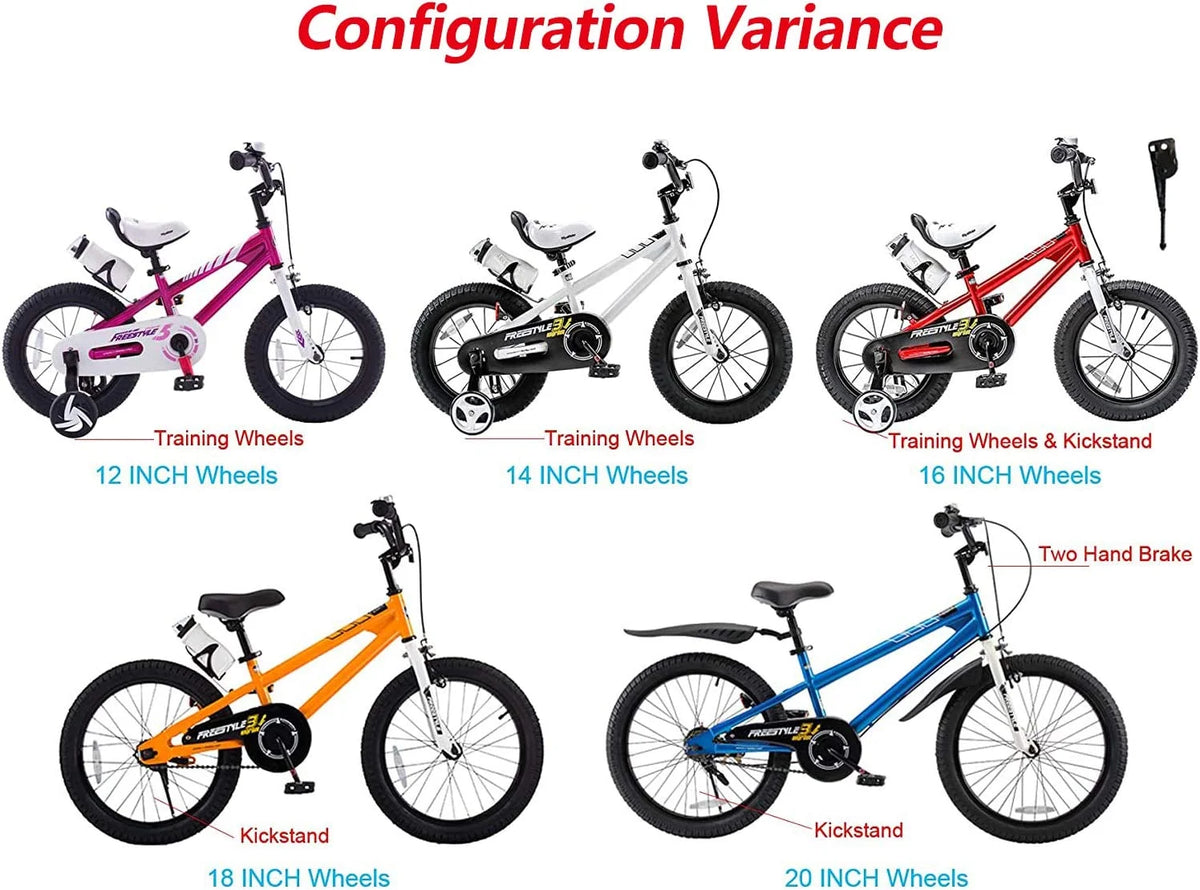 Vélo Royalbaby Freestyle 20 pour garçons et filles de 9 à 12 ans, Bleu
