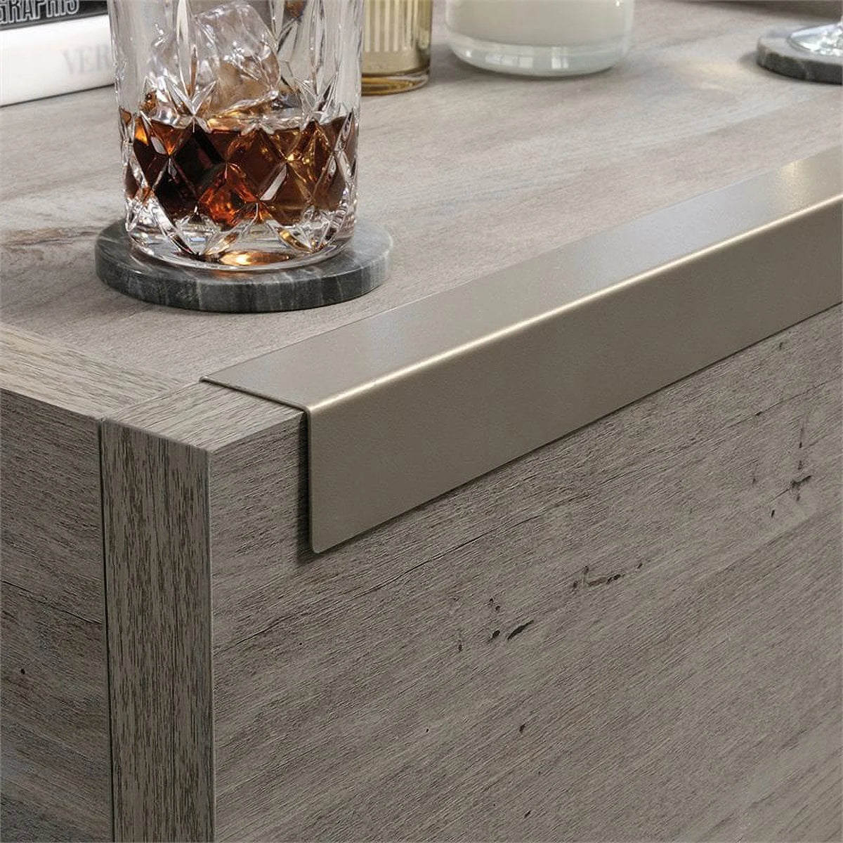 Table basse contemporaine en bois d'ingénierie Pemberly Row marron
