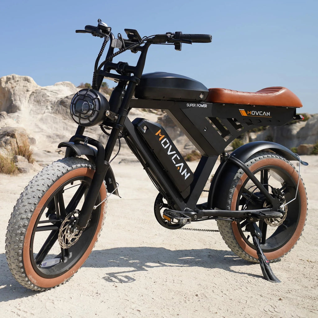 Vélo électrique Movcan V30Max à double batterie pour adulte, 1500W, pneu large de 20 pouces, batterie amovible 48V 31,2 Ah, 32 mph, 7 vitesses, freins hydrauliques, VTT tout-terrain, UL2849