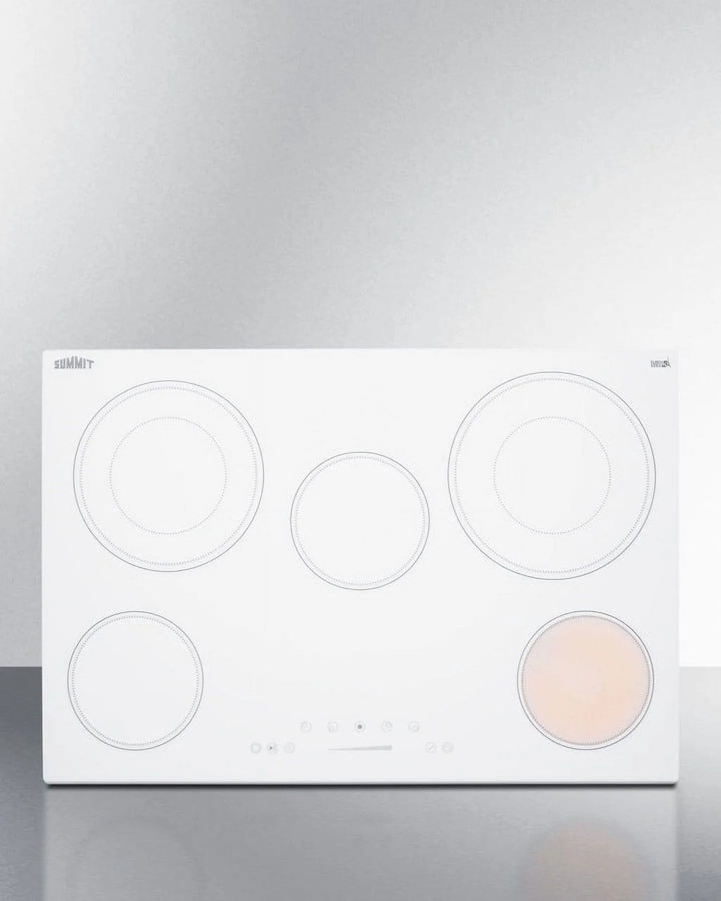 Table de cuisson radiant 5 brûleurs 208-240V 30 po, Blanc