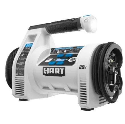 Kit gonfleur à double fonction HART 20 V avec lot de 2 batteries de 4 Ah