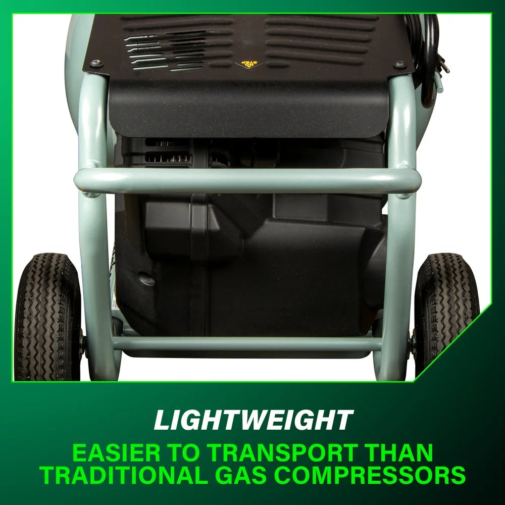 Compresseur d’air Metabo HPT, THE TANK, compresseur d’air sur chariot de 8 gallons, 225 PSI, polyvalent pour les cloueuses de charpente, de bardage, de finition ou de toiture, mobilité facile grâce aux pneus en caoutchouc, EC1315S