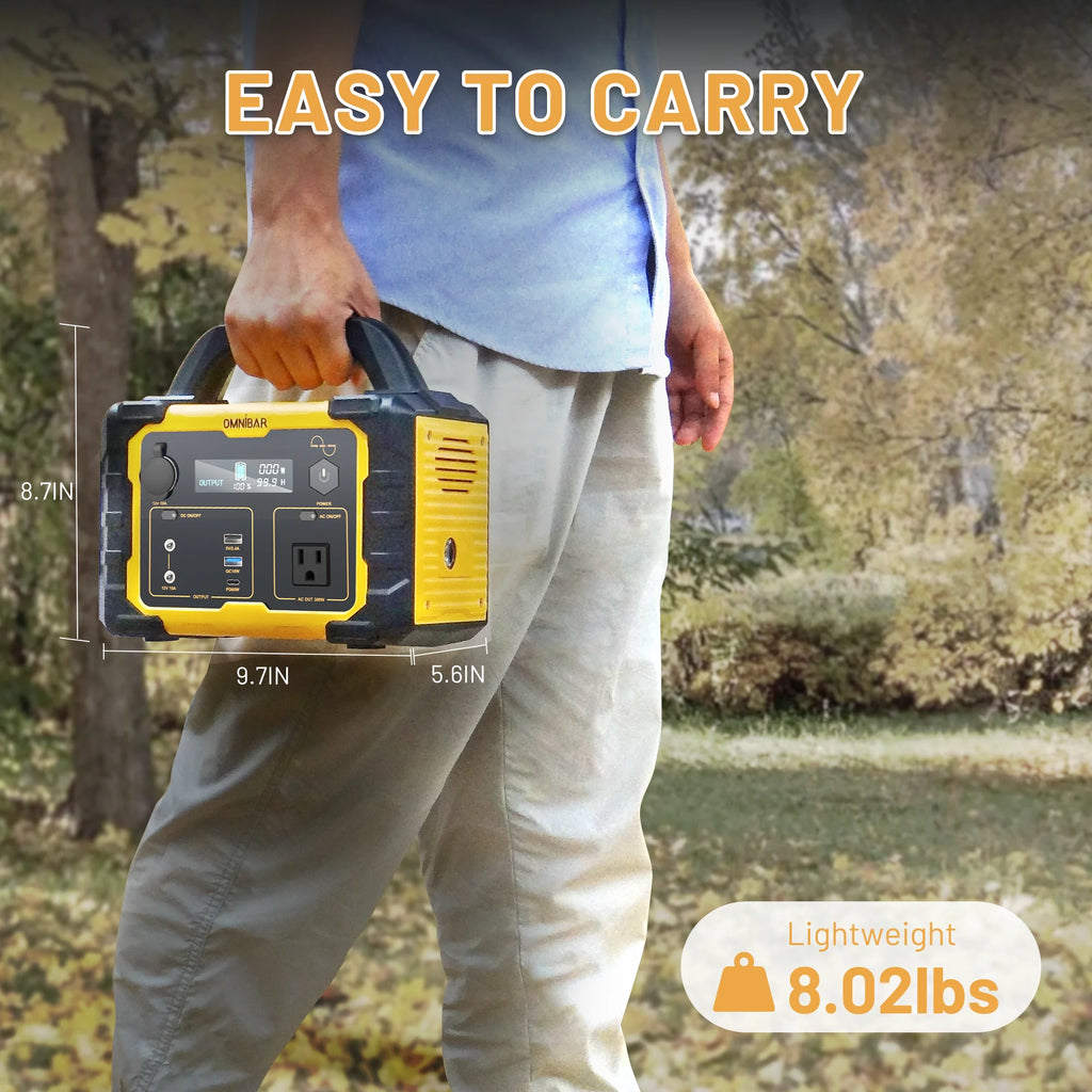Station d’énergie portable Mondawe 1 000 W, générateur solaire 1 024 Wh avec prise CA pour la maison, le camping et les urgences