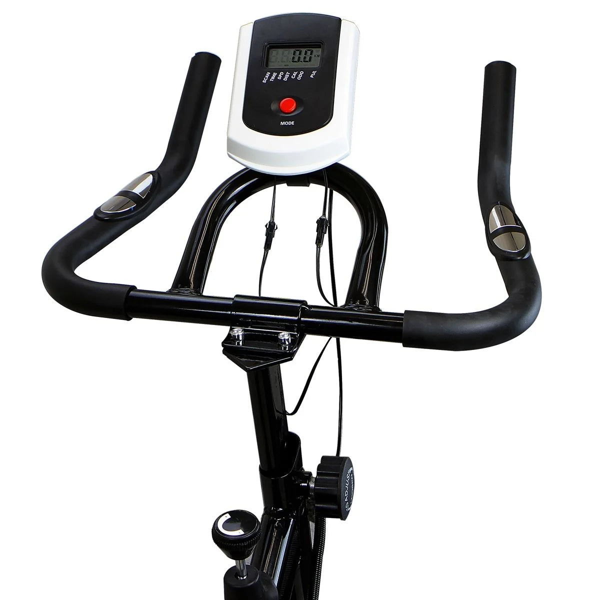 Vélo d’appartement XtremepowerUS, vélo de cyclisme cardio-vasculaire pour l’entraînement et la santé, avec porte-bouteille et cardiofréquencemètre, bleu