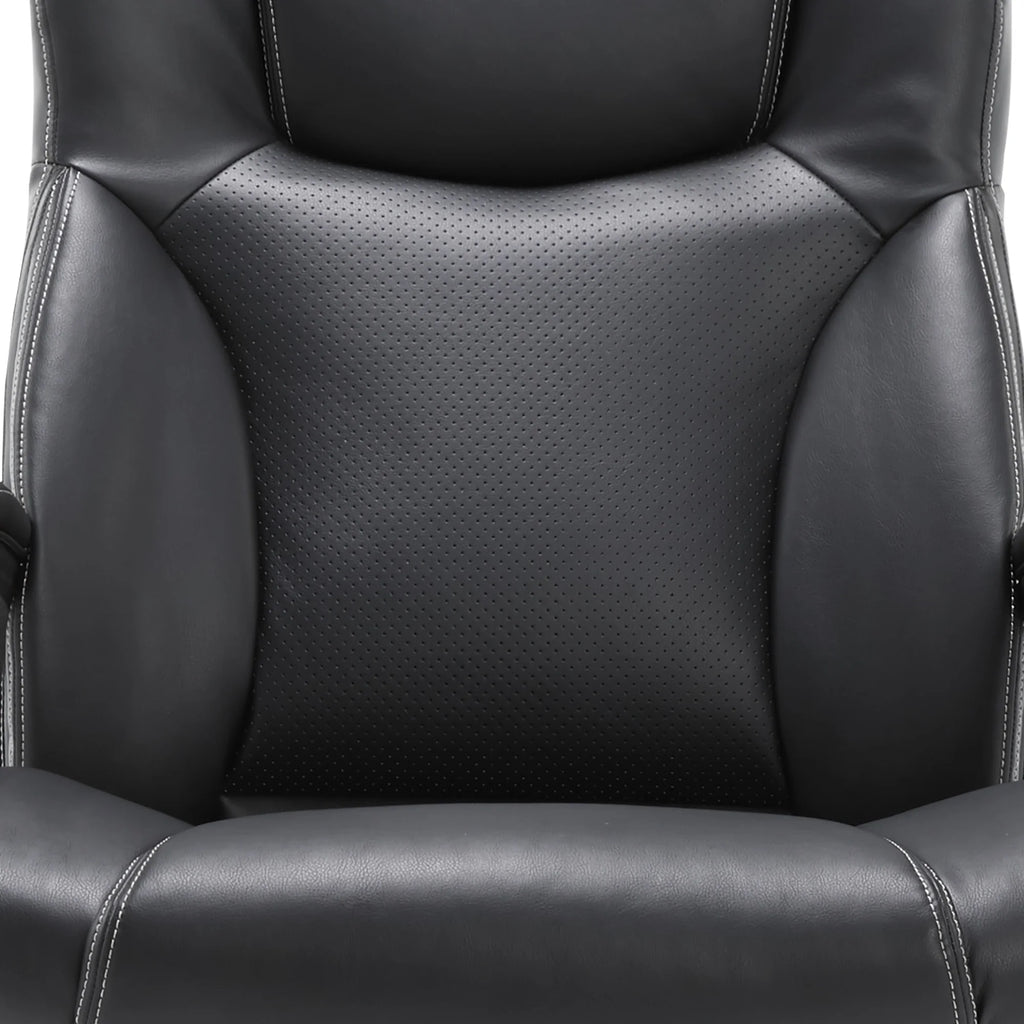 Chaise de bureau Serta Connor en microfibre gris clair