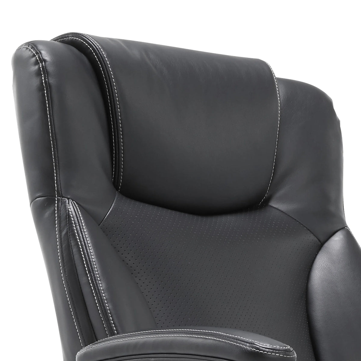 Chaise de bureau Serta Connor en microfibre gris clair
