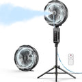 Produits de ventilation portables, ventilateur brumisateur d'extérieur 12 pouces 20000mAh, adapté aux terrasses extérieures