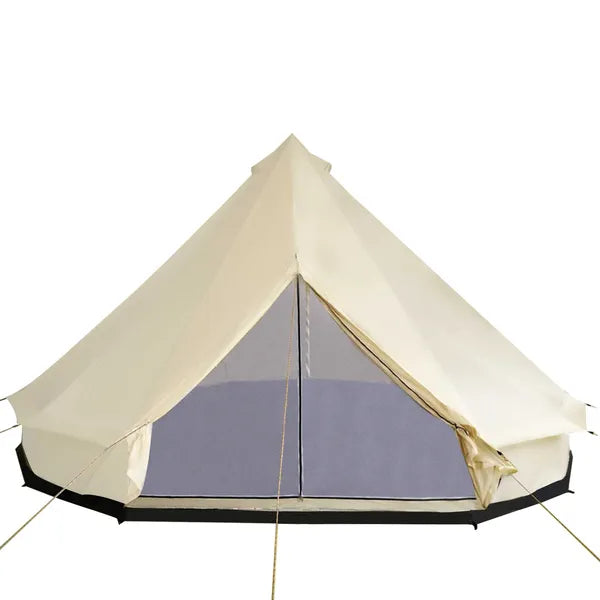 QAUSOU 16,5' Grande Tente Familiale 10 Personnes Tipi Imperméable Tentes Cloche Chasse Camp Géante Quatre Saisons