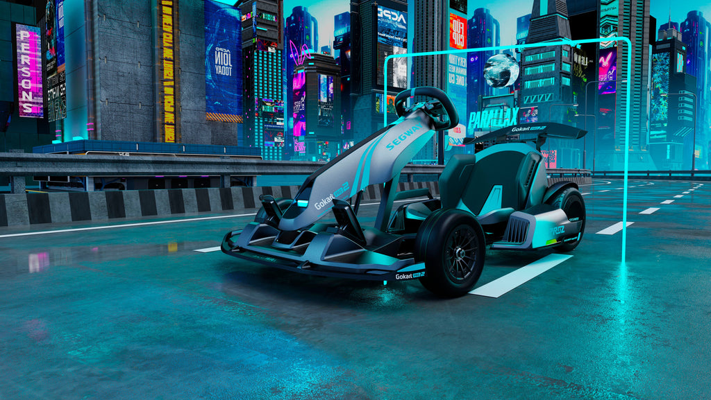 Segway ¨C Go Kart Pro 2 avec 15,5 mi d'autonomie maximale et 26,7 mph de vitesse maximale ¨C Gris