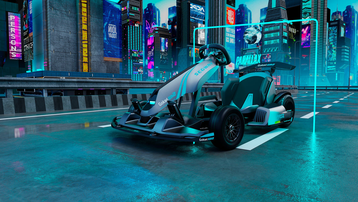 Segway ¨C Go Kart Pro 2 avec 15,5 mi d'autonomie maximale et 26,7 mph de vitesse maximale ¨C Gris