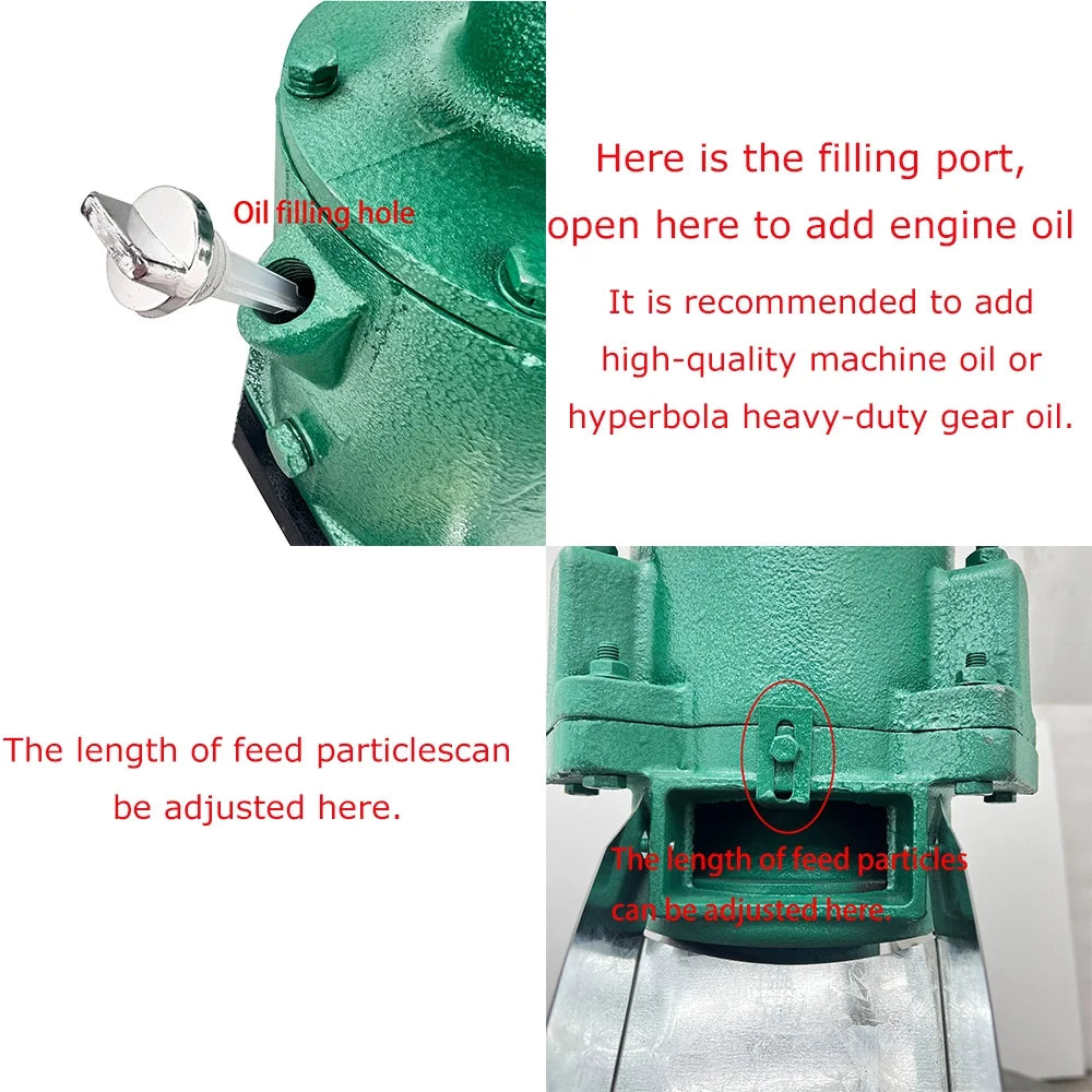 EQCOTWEA Presse à granulés pour aliments pour animaux, granulés de fourrage de 8 mm pour poulets, 180-200 kg/h, 220 V