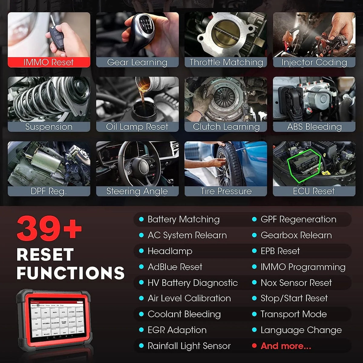 Outil de diagnostic automobile LAUNCH X431 IMMO Elite avec programmation de clés, programmateur de clés X-PROG3, clonage/synchronisation d’ECU, CANFD & DoIP, plus de 39 services, 2 ans de mises à jour gratuites
