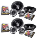 2) Pares Rockville X6.5C Competition 6.5 1000 Watt Haut-parleurs audio voiture à composants