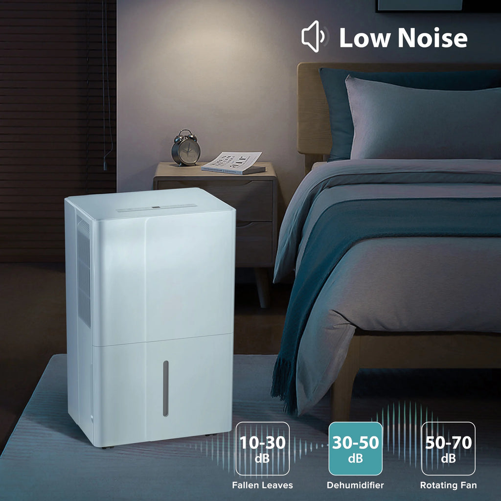 Déshumidificateur KISSAIR de 15 pintes, couverture maximale de 3 000 pi², 3 modes de fonctionnement, minuterie de 24 h, sous-sol/salle de bain/lancerie